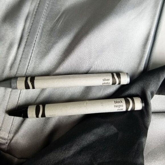 Formal Strapless Silver & Black Ombre Cocktail Silk Prom Dance Evening Dress - Picture 12 of 14